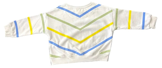 Pastel Chevron Fleece Jumper