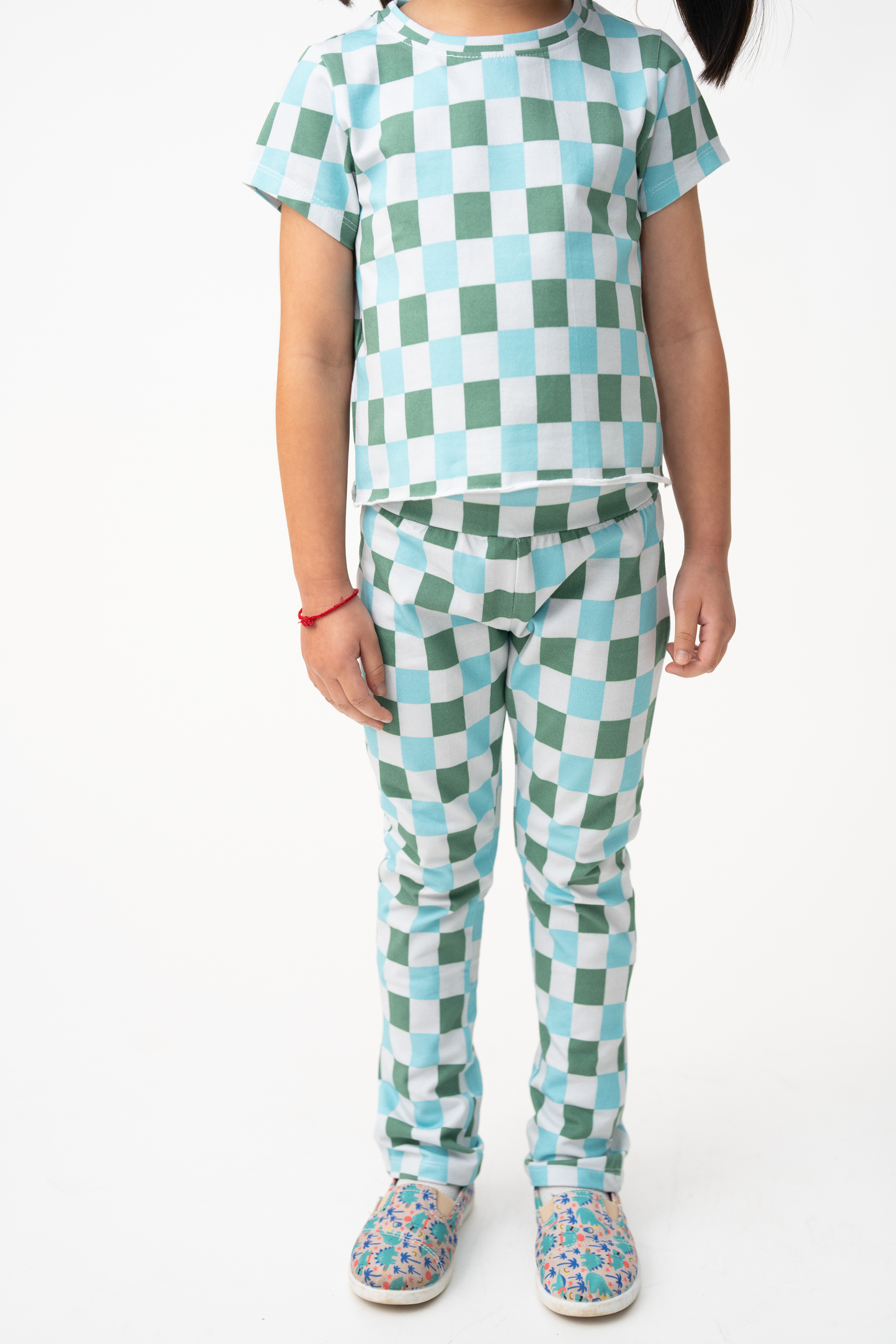 Mint Check Pants