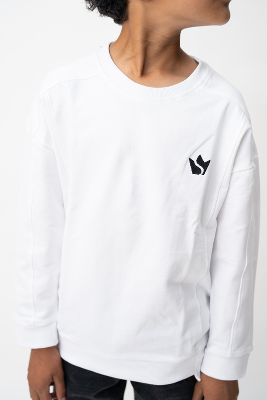 Boys Summer Sweatshirt – White