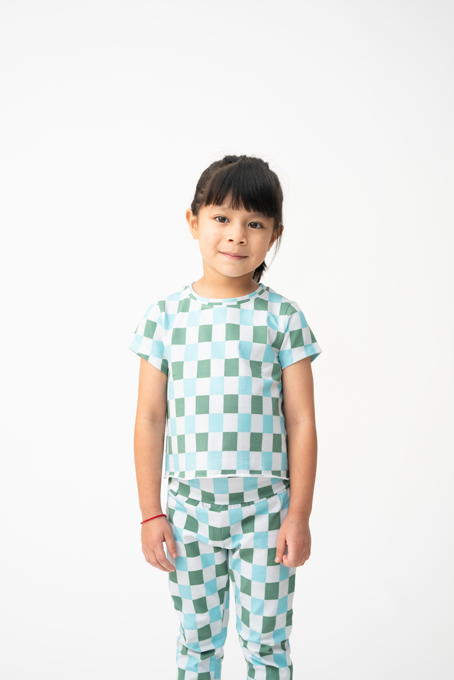 Mint Check Tee