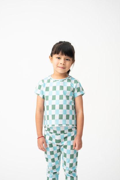 Mint Check Tee