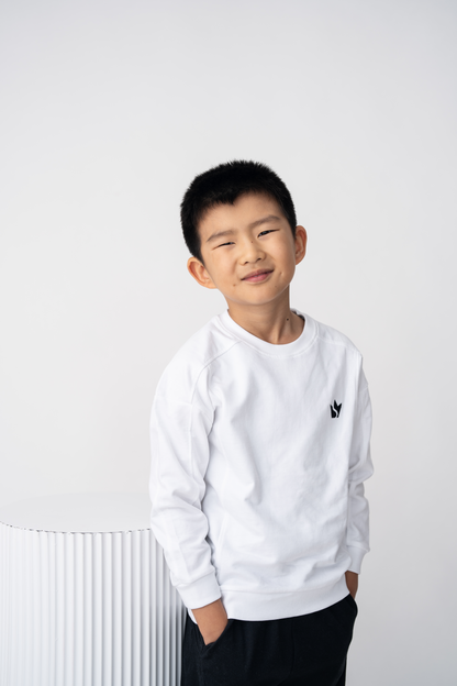 Boys Summer Sweatshirt – White
