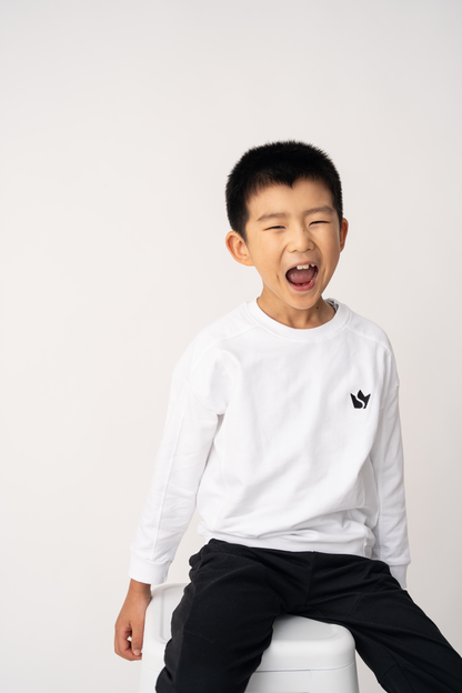 Boys Summer Sweatshirt – White
