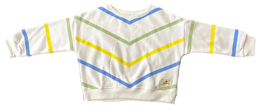 Pastel Chevron Fleece Jumper
