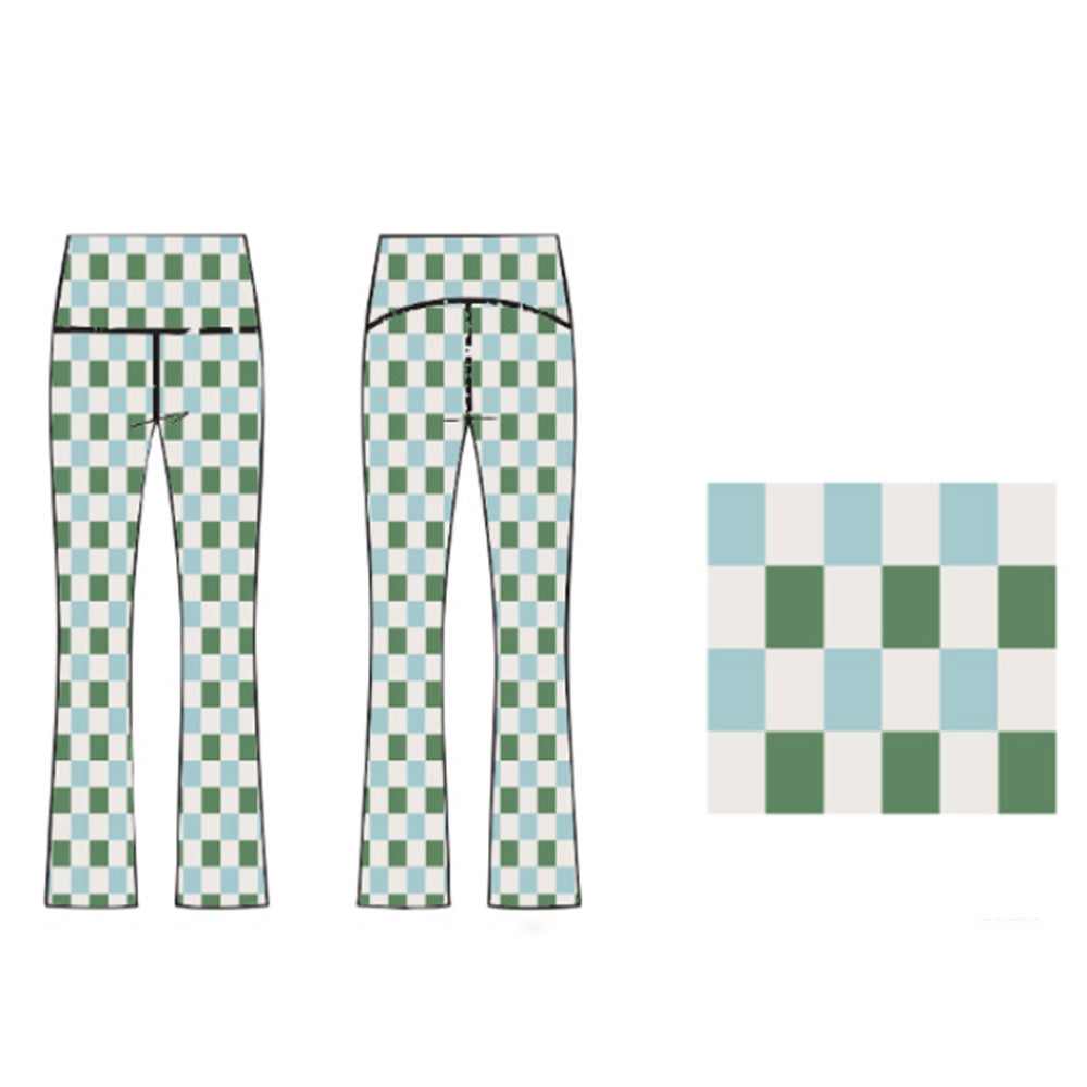 Mint Check Pants
