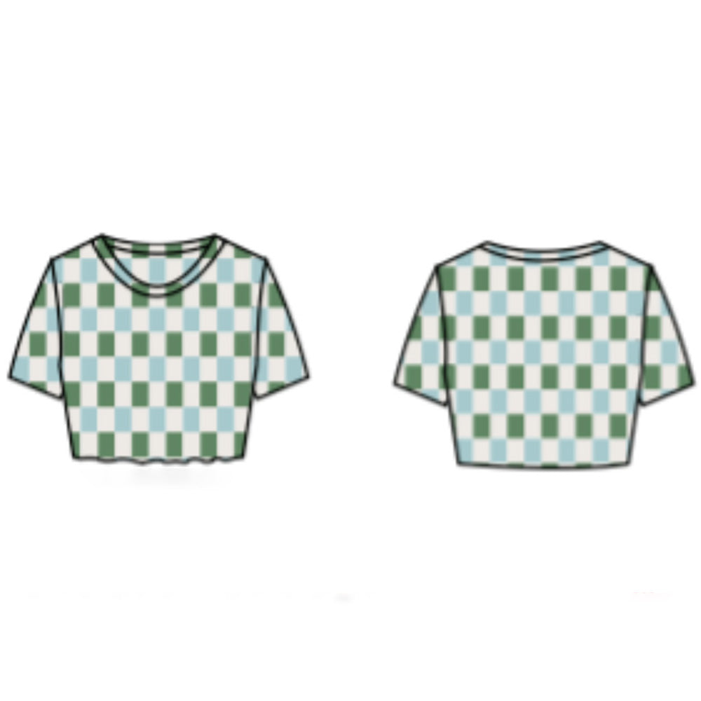 Mint Check Tee