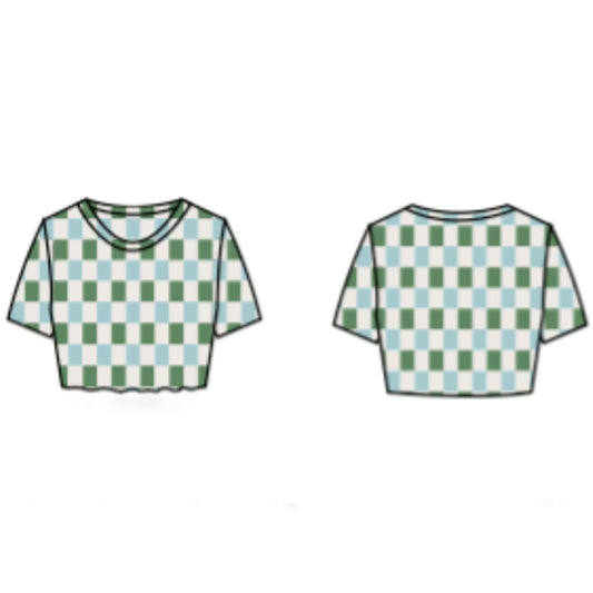 Mint Check Tee
