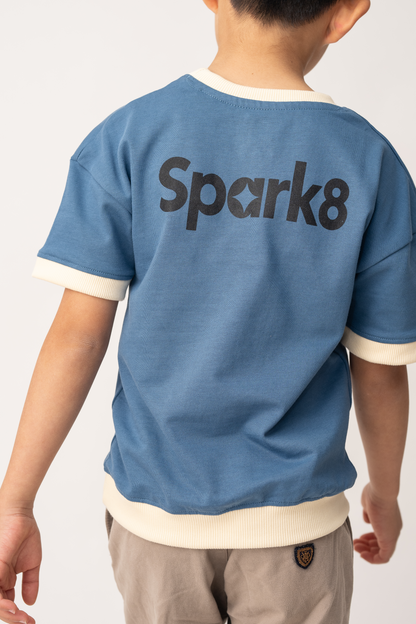 Boys Pocket Back Logo Tee – Teal