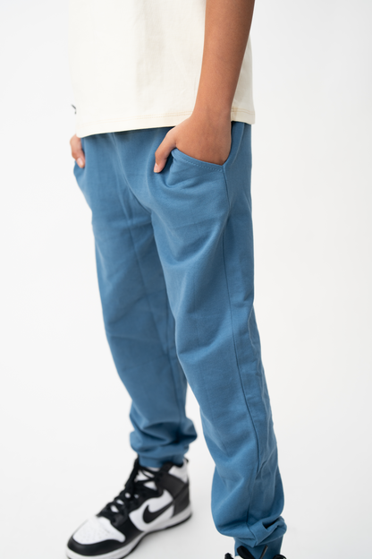 Boys Comfy Track Pants – Blue