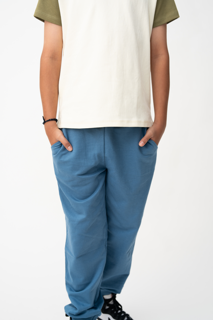 Boys Comfy Track Pants – Blue