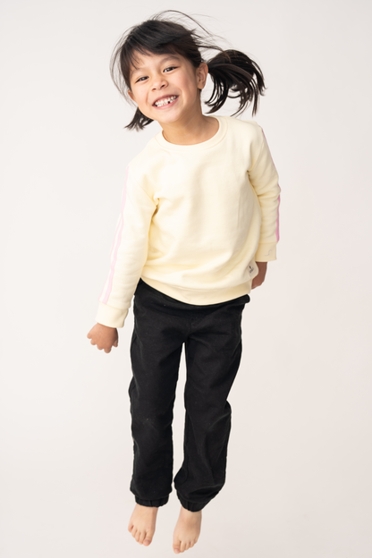 Blush Stripe Fleece Luxe Top
