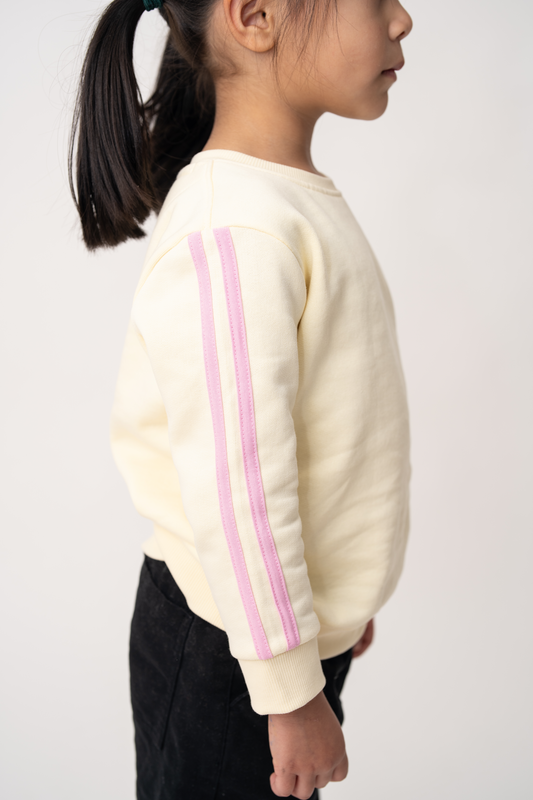 Blush Stripe Fleece Luxe Top