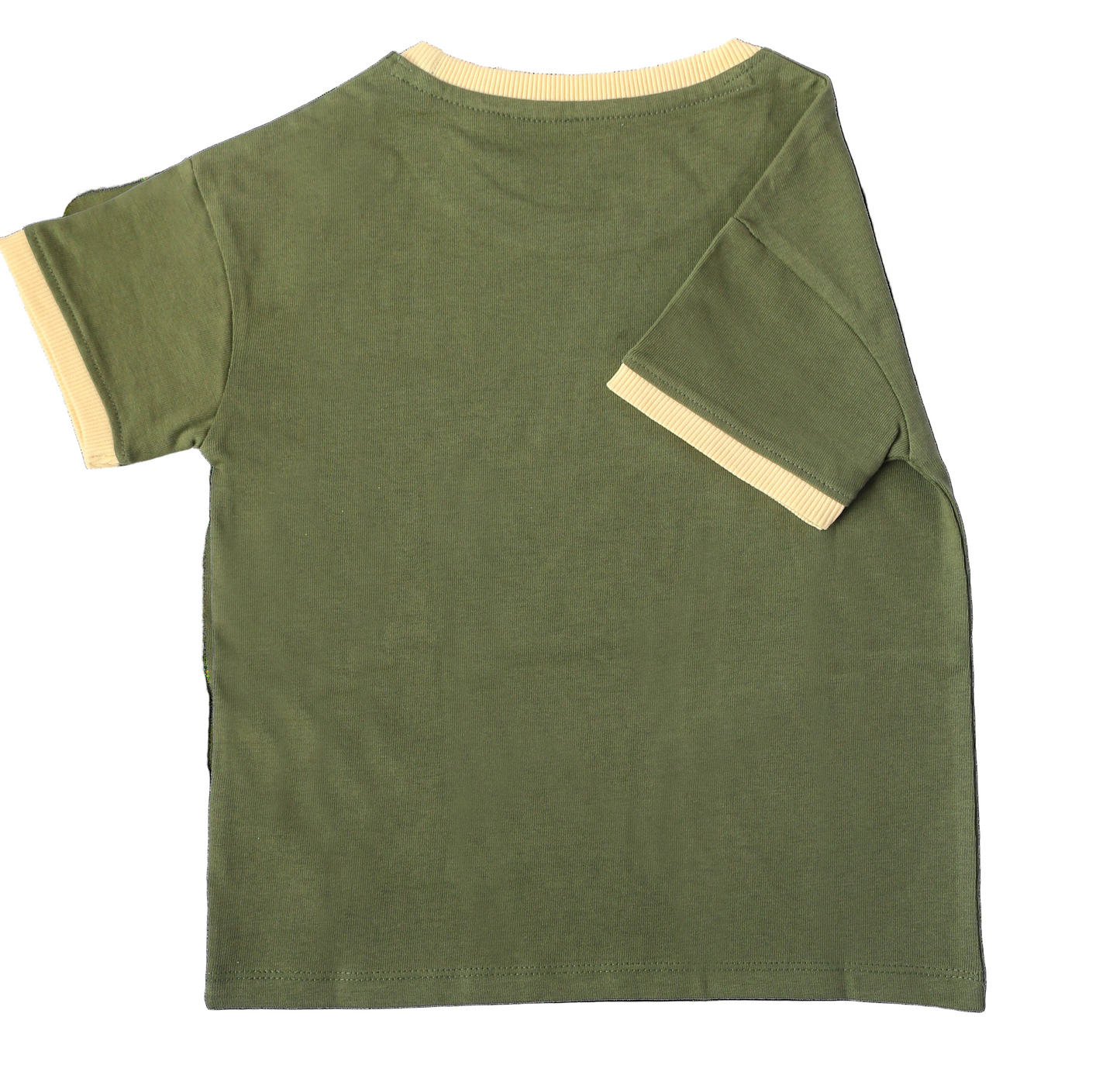 Boys Premium Cotton Tee – Olive Green