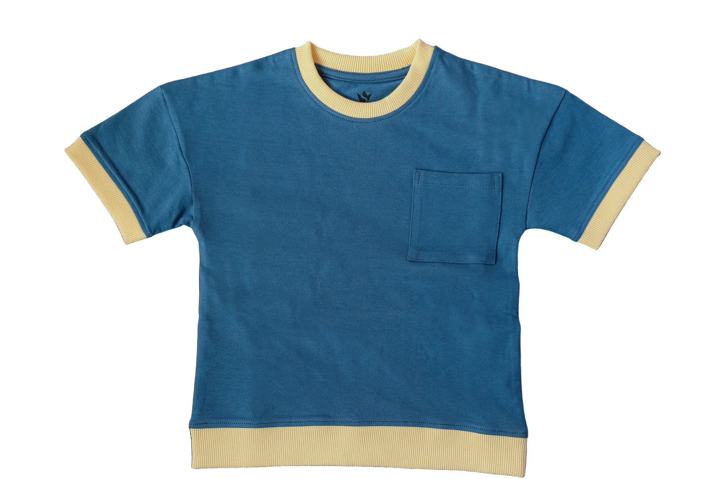 Boys Pocket Back Logo Tee – Teal