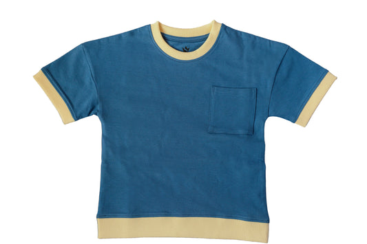 Boys Pocket Back Logo Tee – Teal