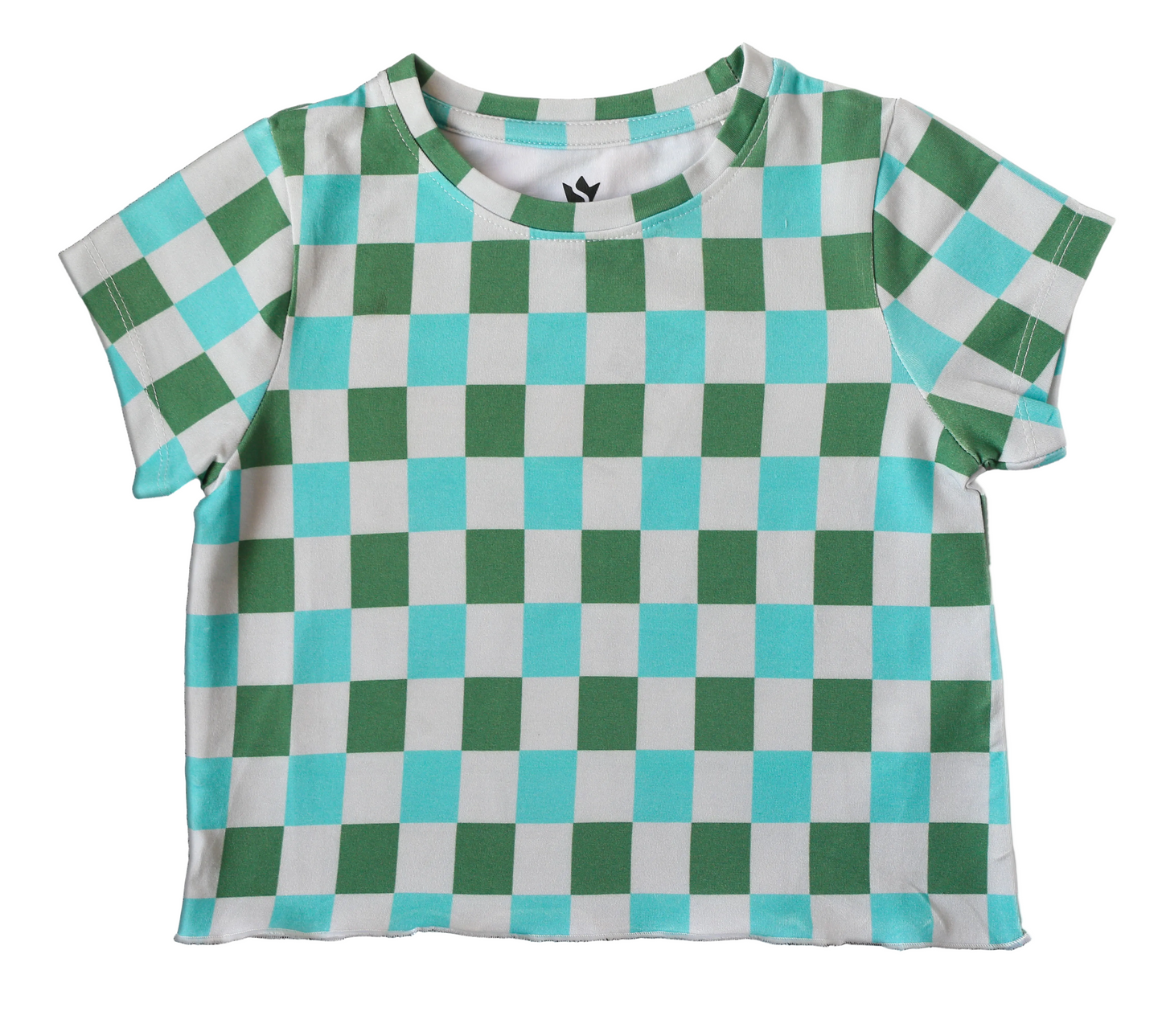 Mint Check Tee