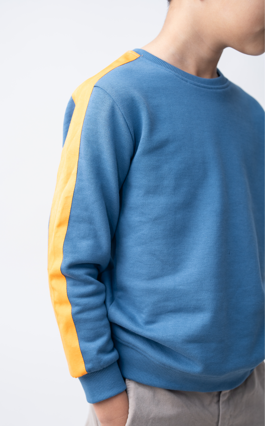 Steel Blue Sport Fleece Jumper