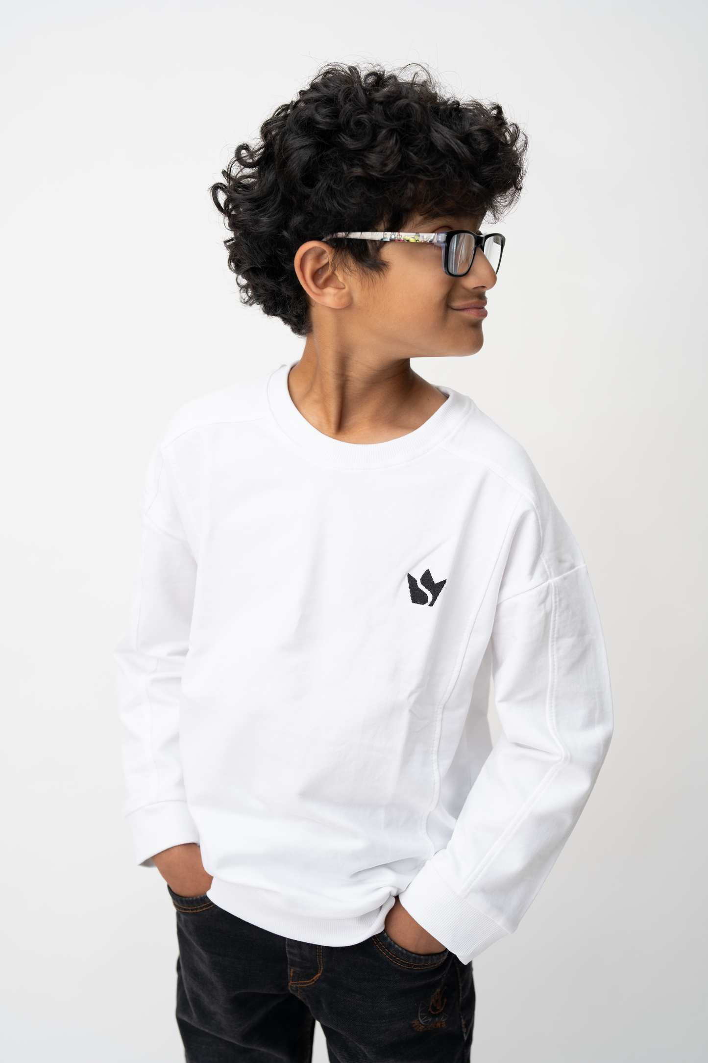 Boys Summer Sweatshirt – White