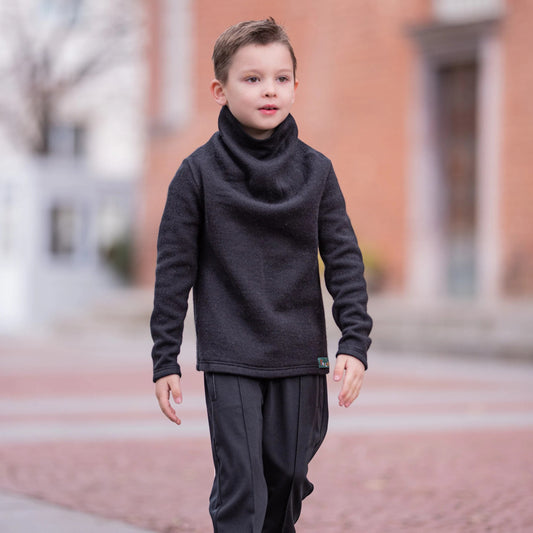 Black High Neck Set